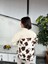 Kadın Oversize Fit Gabardin Zebra Desenli Uzun Kollu %100 Pamuk Gömlek,ceket , Desenli Çıtçıt Detaylı Cepli Şık Oduncu Gömlek 4