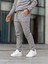 Erkek Pantolon , Waffle Kumaş Jogger Pantolon, Soğuk Havalara Uygun, Baharlık, Pamuklu, Günlük Giyim, Rahat Kesim,gri Pantolon,gri Jogger 1