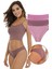 Kadın Fitilli Soft Renkler 3 Lü Slip Külot Set - KTS4053 1