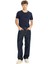 Regular Fit Erkek Jean Yüksek Bel Bol Kesim Denim 4 Cepli Lacivert 2