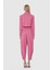 Metalik Düğmeli Crop Pembe Ceket 4