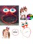 Nessiworld LED Işıklı &amp; Pilli 3 Farklı Modda Yanan Uzaylı Göz Parti Tacı Kırmızı Renk 18 x 12 cm 2