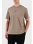 % 100 Pamuk Oversize Bisiklet Yaka Logolu T Shirt Erkek T Shirt 50519368 334 4