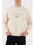 Logo Işlemeli Streç Pamuklu Regular Fit Bisiklet Yaka Sweat Erkek Sweat EM001052 AF10013 M1089 4