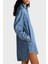 Pamuk Karışımlı Relaxed Fit Logolu Mini Kot Elbise Bayan Elbise DW0DW19790 1bk 3
