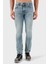 Pamuklu Slim Fit Normal Bel Dar Paça Jeans Erkek Kot Pantolon 50532587 438 1