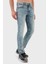 Pamuklu Slim Fit Normal Bel Dar Paça Jeans Erkek Kot Pantolon 50532587 438 3