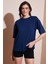 Streç Oversize Fit Bisiklet Yaka T Shirt Bayan T Shirt 5865911 1