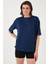 Streç Oversize Fit Bisiklet Yaka T Shirt Bayan T Shirt 5865911 5