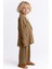 Unisex Keten Blazer Ceket Caramel 3