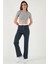 Streç Slim Fit Yüksek Bel Geniş Paça Çimalı Eşofman Altı Bayan Eşofman Altı 5866078 1