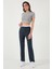 Streç Slim Fit Yüksek Bel Geniş Paça Çimalı Eşofman Altı Bayan Eşofman Altı 5866078 4