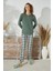 15179 Kadın Nakışlı Pijama Takım 3