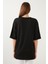 Oversize Bisiklet Yaka Yırtmaç Detaylı Bluz Bayan Bluz 5869000 4