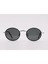LL 1148 Unisex Güneş Gözlüğü Yuvarlak Çerçeve Metal Gözlük UV400 Siyah 2