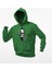 Güğsü Yarıp Çıkan Iskelet Temalı Kapşonlu Sweatshirt 2