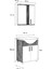 Mdf 65LIK Banyo Alt - Üst Dolabı ve Hilton Lavabo 2