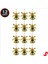12 Adet Mini Zil Çan 4 cm Altın Sarısı Kurdeleli 12 Zil Süs Yılbaşı Çam Ağacı Süsü Gold Yılbaşı Çam Ağacı 2