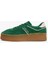 Kadın Süet Platform Taban Yeşil Sneaker 2