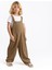 Unisex Bol Paça Keten Salopet Caramel 1