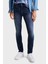 Esnek Pamuklu Slim Fit Normal Bel Dar Paça Jeans Erkek Kot Pantolon DM0DM20550 1bk 1