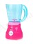 Oyuncak Aksesuarlı Pilli Işıklı Gerçekçi Hareketli Blender - Eğitici Evcilik Mutfak Oyun Seti Pembe 3