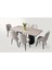 Ren Yemek Masası + 4 Sandalye %100 Mdf 1