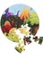 36 Parça, 42CM Çapında 3mm Ahşap Üstüne Dinazor Temalı Puzzle 3