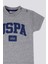Glittering Gri Melanj Bebek T-shirt Takım 3