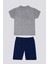 Glittering Gri Melanj Bebek T-shirt Takım 4