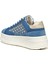 Kadın Mavi D Spherica Ecub - 2 B - Em.te + Su Bağcıklı Desenli Kalın Tabanlı Deri Sneaker D55WVC0CK22C4005 2