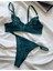 Sevgililer Günü Hediyesi Kadın Nude Dantelli Yeşil Bralet Südyen Kilot Takım 2