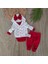 Kız Bebek Kalpli %100 Pamuk Bebek Takımı Bebek Hediyesi Yenidoğan 0-3 Aylık BBK5778 2