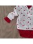 Kız Bebek Kalpli %100 Pamuk Bebek Takımı Bebek Hediyesi Yenidoğan 0-3 Aylık BBK5778 4