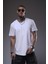 V Yaka Düz Basic Regular Kalıp Erkek Tişört 2