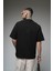 Kabaran Baskılı Reglan Kol Oversize Kalıp Tişört 4