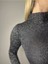 Parıltılı Şıklık: Siyah Işıltılı Uzun Kollu Bodysuit 3