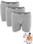 0060 Seher Erkek Elastan Boxer 3lü Gri 1