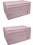 Düzenleyici Kutu Organizer Cırtlı Hurç Maxi Boy 30 cm x 40 cm x 50 cm (3 Adet) ( Lisinya ) 1