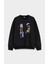 Ucuz Roman (Pulp Fiction) Baskılı Bisiklet Yaka Kapşonsuz Siyah 3 Iplik Sweatshirt 1