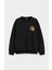Bira Beer Baskılı Bisiklet Yaka Kapşonsuz Siyah 3 Iplik Sweatshirt 1