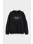 Scarface The World Is Yours Baskılı Bisiklet Yaka Kapşonsuz Siyah 3 Iplik Sweatshirt 1