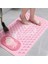 1 Adet Pembe Renk Banyo Duş ve Küvet Kaydırmazı Vantuzlu Paspas 36 x 69,5 cm 2