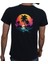 Hawaii T-Shirt Pamuklu Siyah Penye Basic Erkek Tişört 1