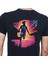Neon Spor T-Shirt Pamuklu Siyah Penye Basic Erkek Tişört 3