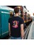 Neon Spor T-Shirt Pamuklu Siyah Penye Basic Erkek Tişört 4