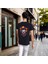 It T-Shirt %100 Pamuklu Siyah Penye Basic Erkek Tişört 4