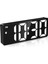 Ses Kontrolü Dijital Çalar Saat Sıcaklık Çift Alarm Erteleme Masaüstü Masa Saati Gece Modu 12/24H LED Saat 1