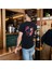 Neon Guitar T-Shirt Pamuklu Siyah Penye Basic Erkek Tişört 4