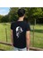 To The Moon And Back T-Shirt Pamuklu Siyah Penye Basic Erkek Tişört 4